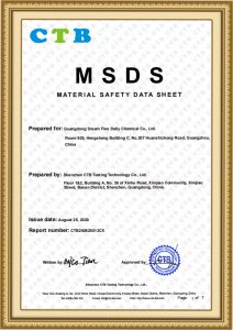 MSDS CERTIFICATE